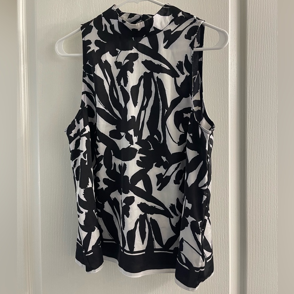 Rachel Zoe Monochrome Floral Blouse